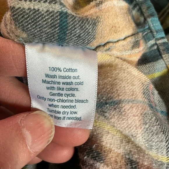 Urban pipeline acid washed plaid flannel shirt - Picture 3 of 9